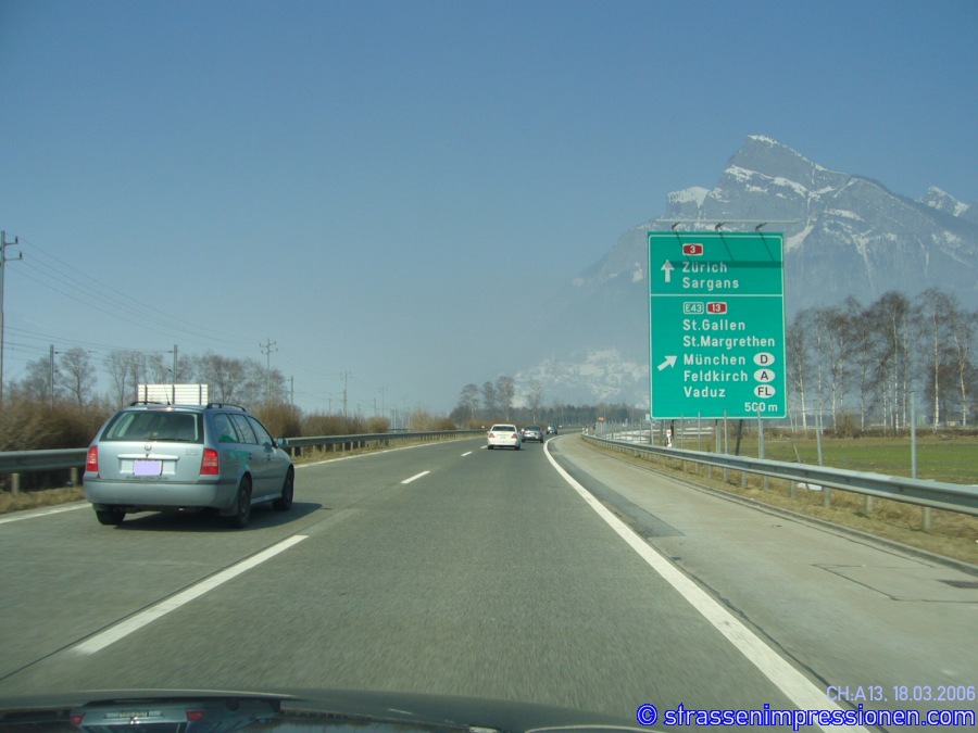 Strassenimpressionen > Schweiz > Autobahnen > A13 > Belinzona St